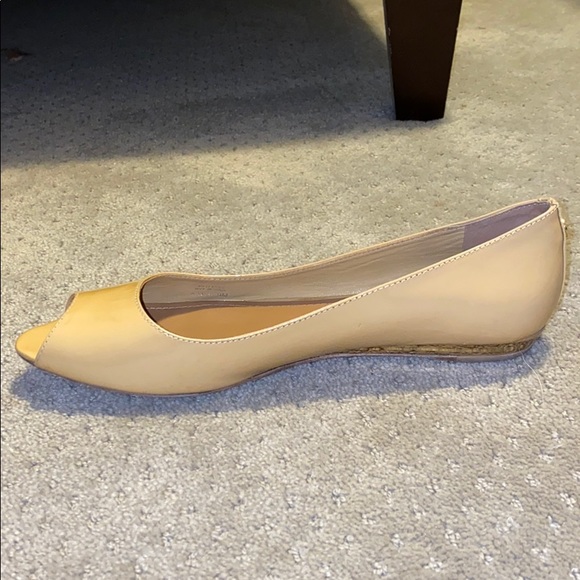 Tan Tori Burch Flats - Picture 2 of 5